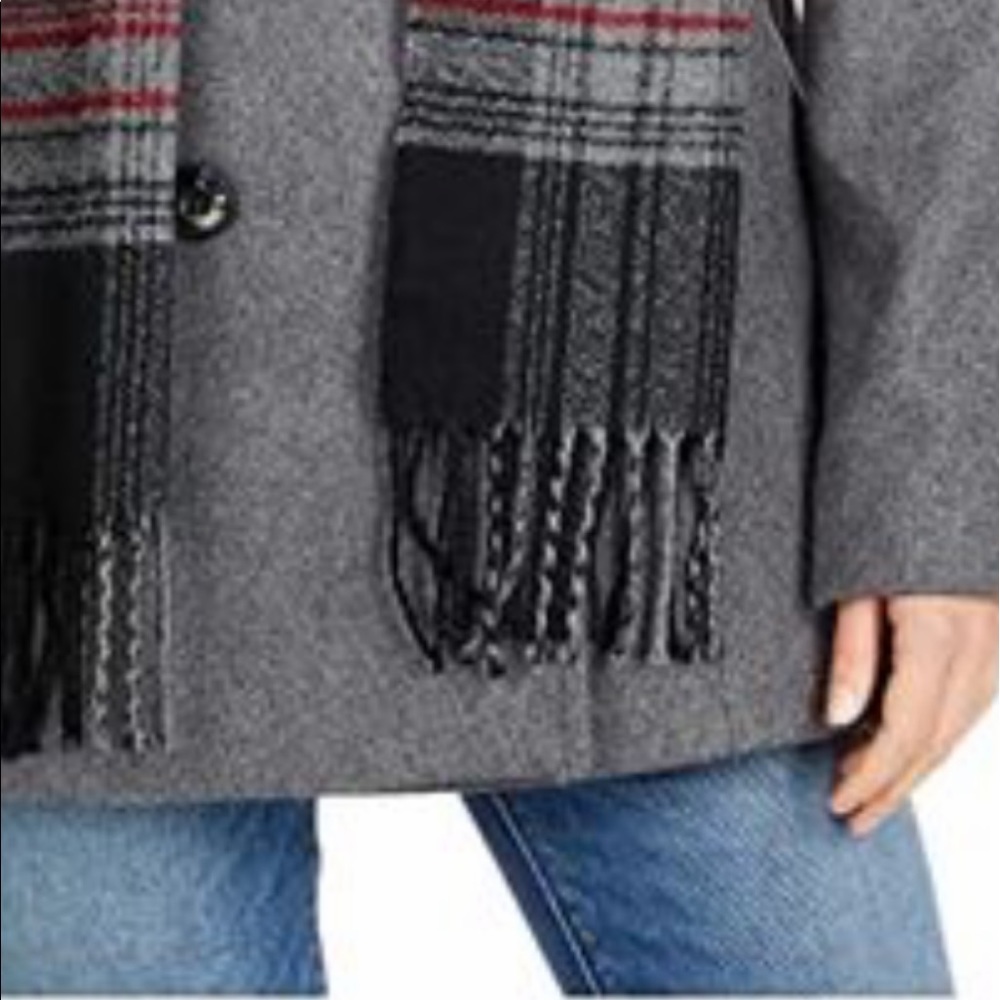 Apostrophe Gray Wool Double-Breasted Coat. - image 3